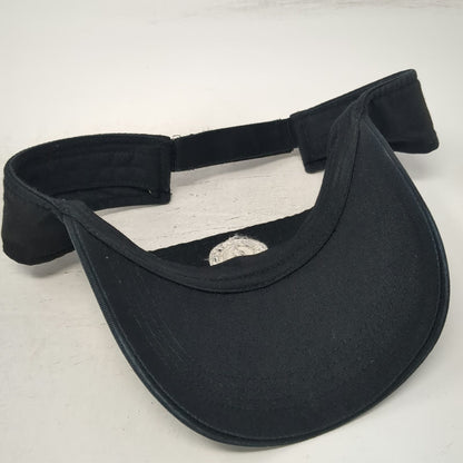 Anvil Visor Black One Size Gold's Gym Logo Pink Ribbon Fitness Workout Hat