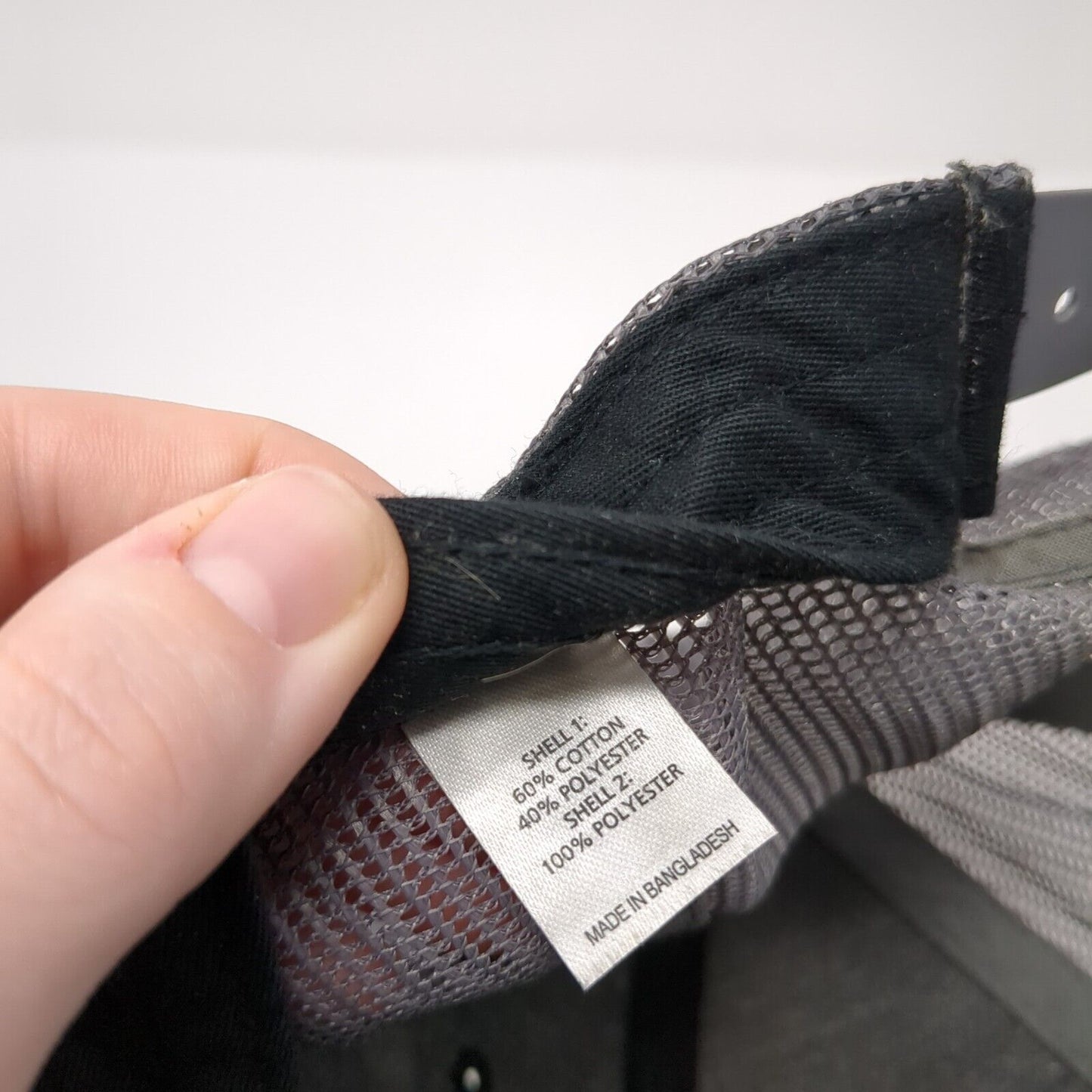 Inventure Snapback Trucker Hat Black One Size Adjustable Mesh Back Richardson