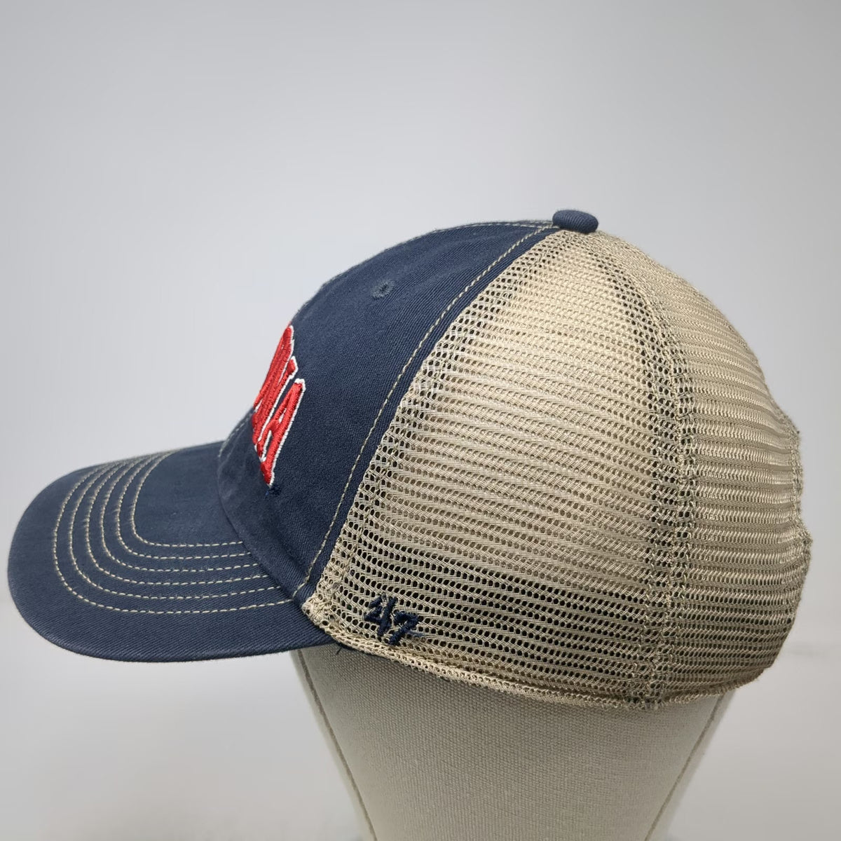 '47 Arizona Wildcats NCAA Trucker Hat Blue Beige One Size Snapback Mesh Green