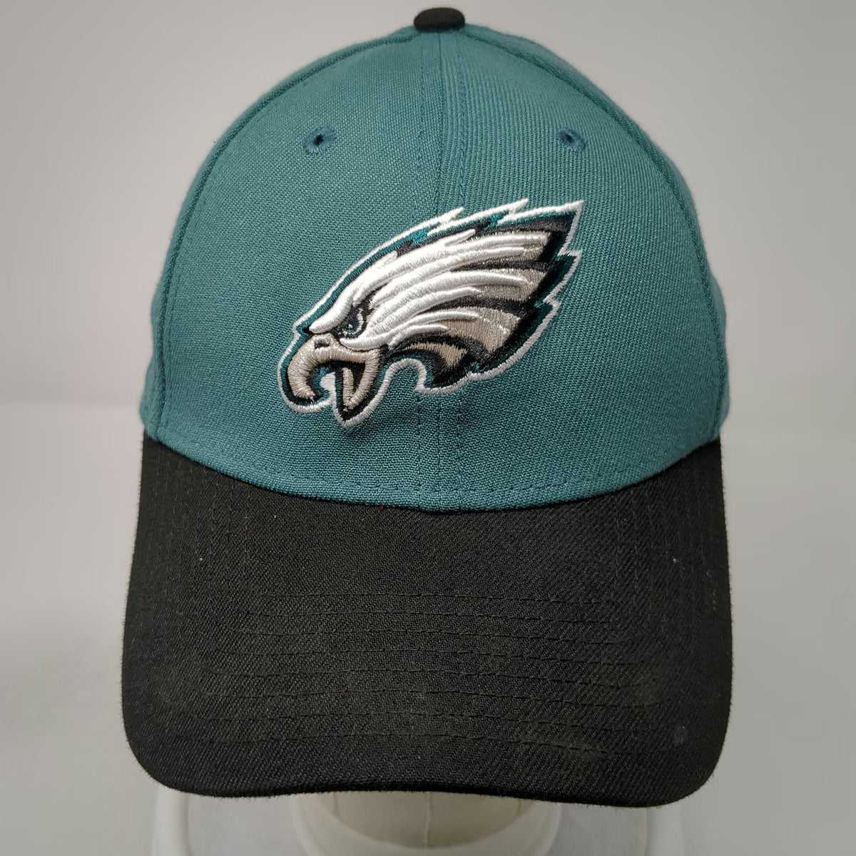 Philadelphia Eagles NFL New Era Baseball Cap Green Black L Hat 39THIRTY Stretch