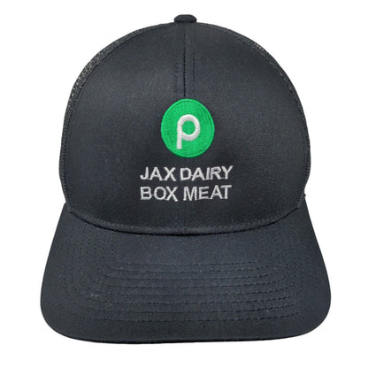 Jax Dairy Box Meat Snapback Trucker Hat Black One Size Pacific Headwear