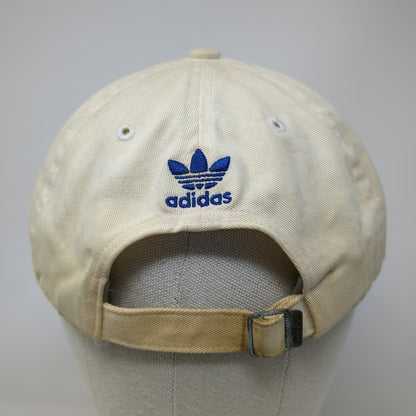 Adidas Baseball Cap Beige One Size Embroidered Trefoil Logo Stars Cotton Hat