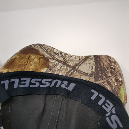 Russell Fitted Hat Camouflage L/XL Lightweight Vented Holes 6 Panel Realtree