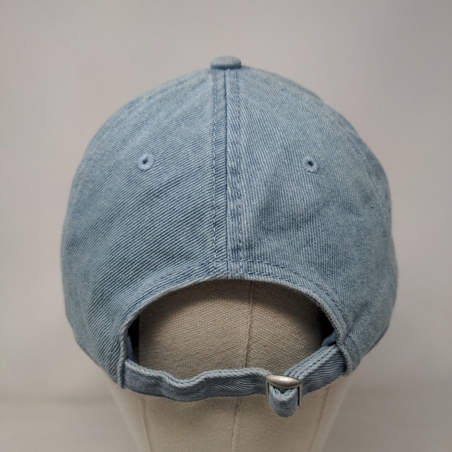 Smiley Face Slideback Hat Blue One Size Embroidered American Eagle