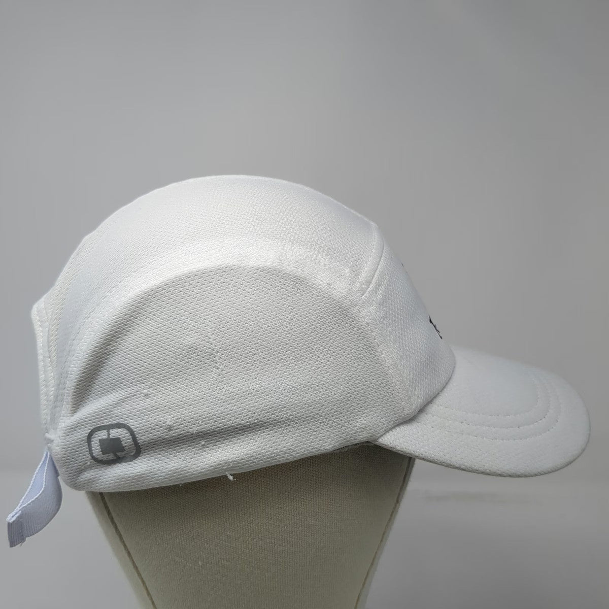 Ogio 5 Panel Hat White One Size Truist Bank Logo Polyester Performance Slideback