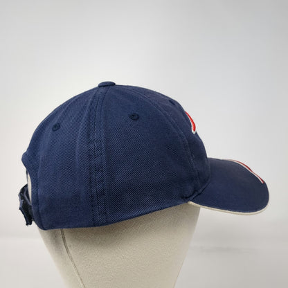 New England Patriots NFL Team Apparel Blue OSFM Cap Cotton Strapback Embroidered