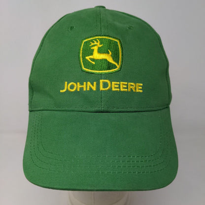 John Deere Men's Slideback Hat Green Size OSFM Embroidered Logo Cotton