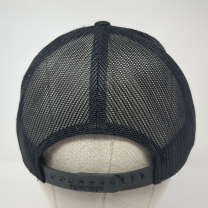 What's Next Patch Snapback Trucker Hat Black Large Mesh Back Richardson