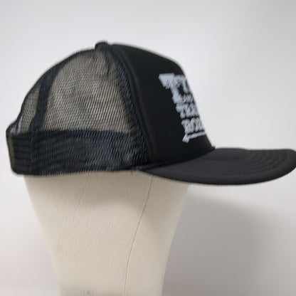 Otto Trucker Hat Black One Size Tylor and the Train Robbers Band Mesh Foam Rope