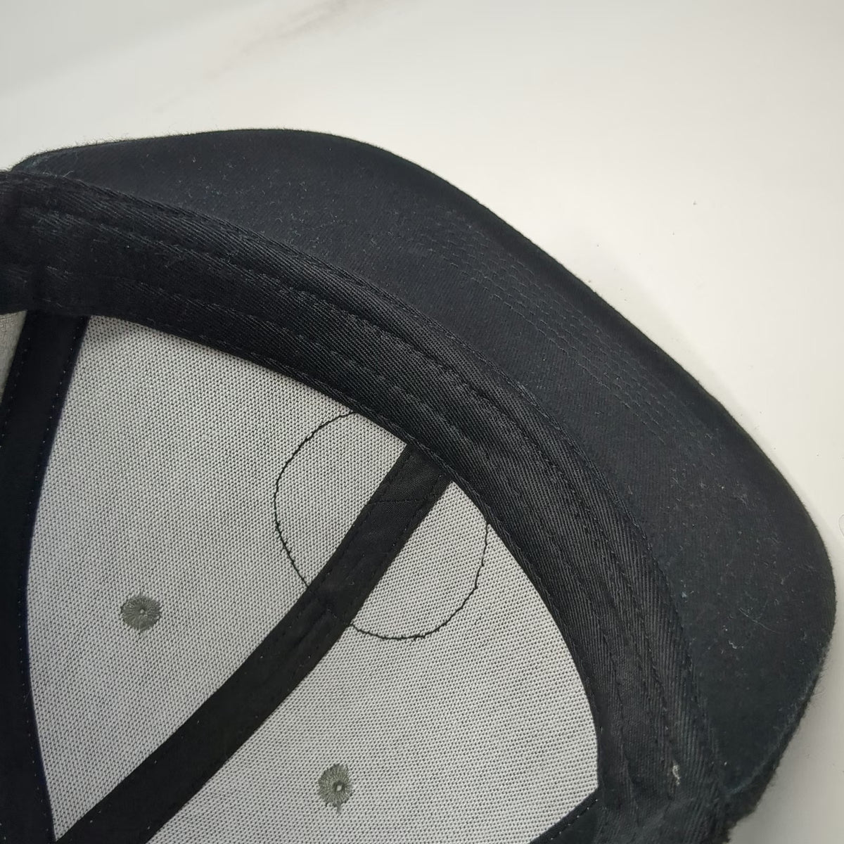 Oracle Lighting Snapback Hat Gray Black One Size Flat Brim Logo Patch Two Tone