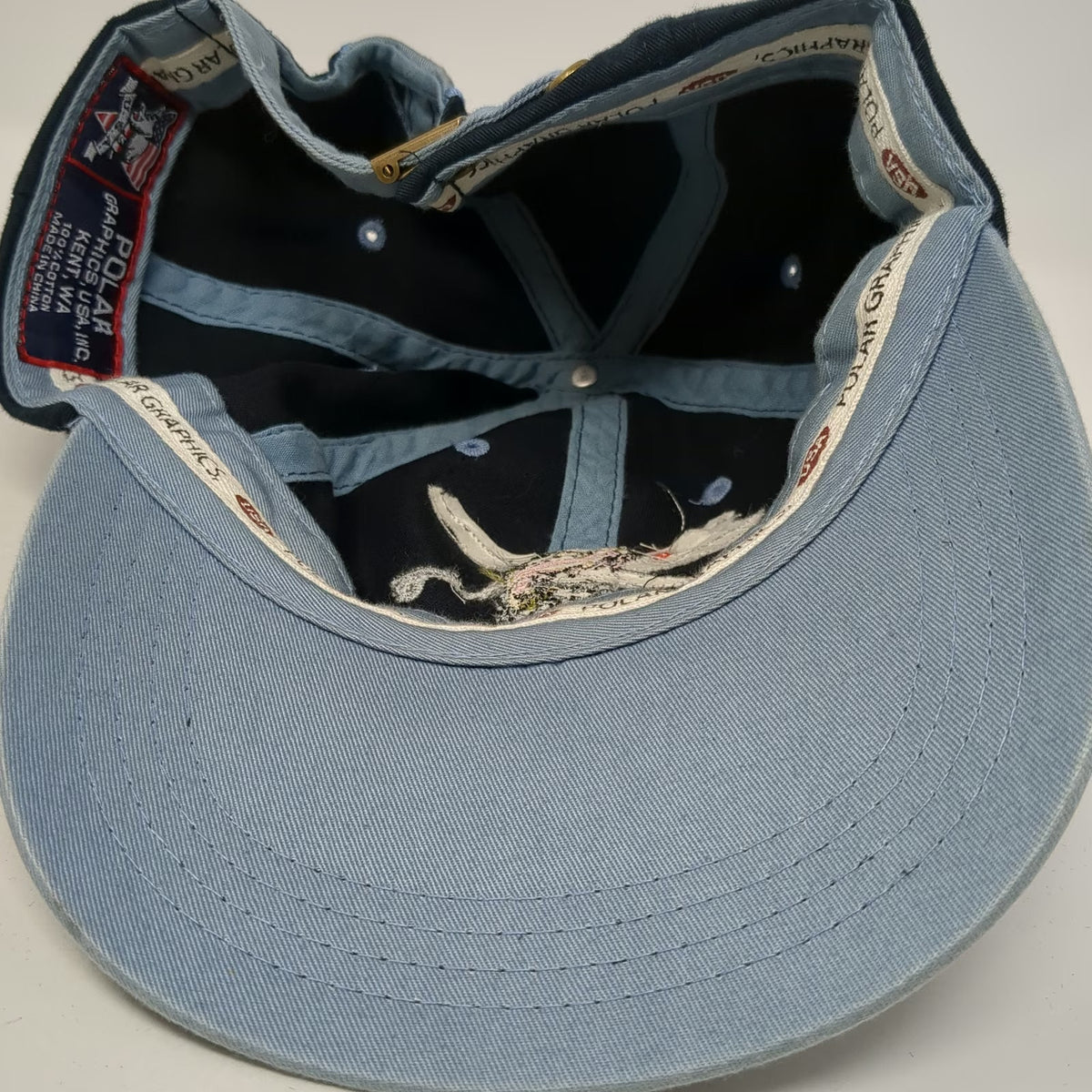 Polar Graphics Baseball Cap Black One Size Idaho Fishing Trout Embroidered Hat