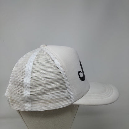 Mustache Snapback Mesh Back Trucker Hat Cream OSFA Adjustable