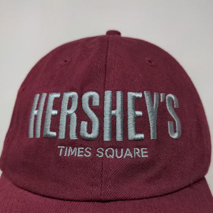 Hershey's Men's Slideback Hat Red Side OSFA Embroidered Times Square Logo