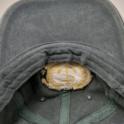 Adams Baseball Cap Green One Size Chesapeake Area Captains Hat Anchor Leather