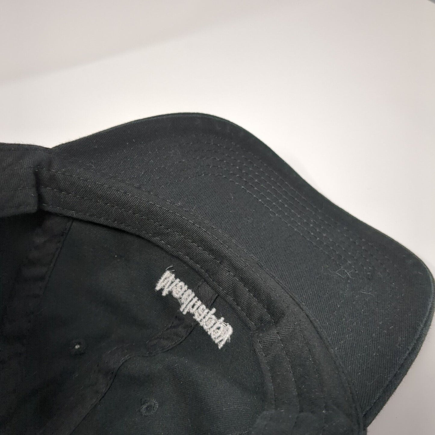 Madhappy Slideback Hat Black One Size Adjustable Embroidered Vented Holes