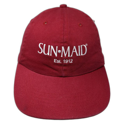 Sun-Maid Raisins Food Logo Baseball Cap Red One Size Slideback Adjustable Hat