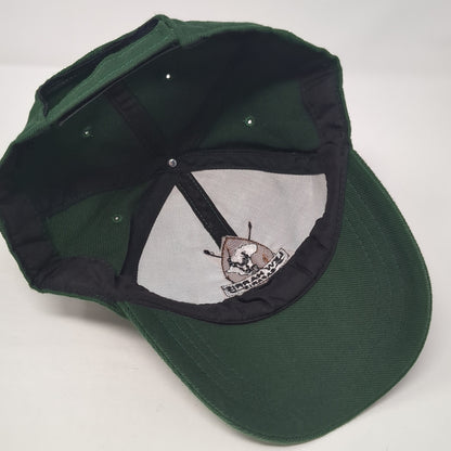 Lew Harris Safaris Strapback Baseball Cap Green One Size Adjustable Embroidered