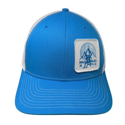 M43 Miles 2024 Snapback Trucker Hat Blue OS Adjustable Mesh Back Richardson