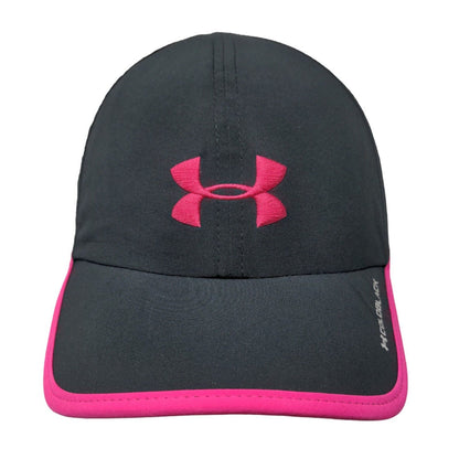 Under Armour Cold Black Strapback Hat OSFA Black Embroidered Breast Cancer Logo