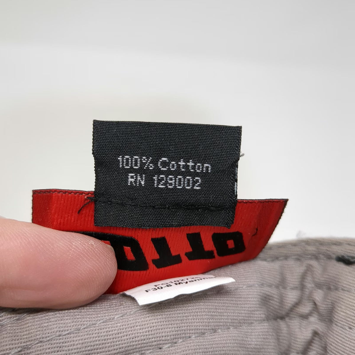 OTTO Gray Baseball Cap One Size Betaseed Sugar Beet Patch Strapback Cotton Hat