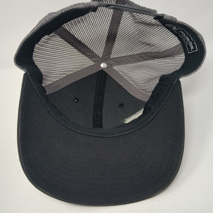 H Snapback Trucker Hat Black One Size Adjustable Mesh Back Richardson