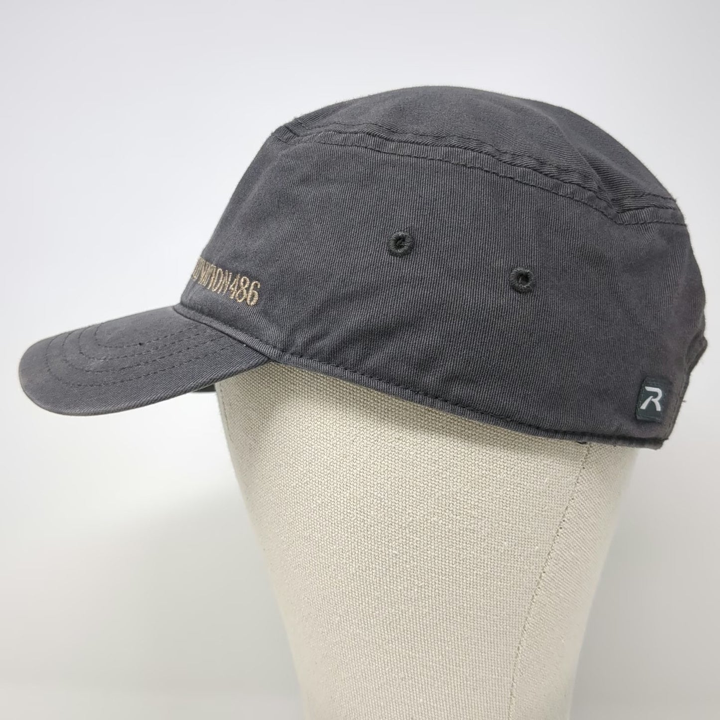 Richardson Army Cap Gray One Size ELEVATION486 Strapback Cotton Adjustable Hat