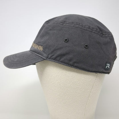 Richardson Army Cap Gray One Size ELEVATION486 Strapback Cotton Adjustable Hat