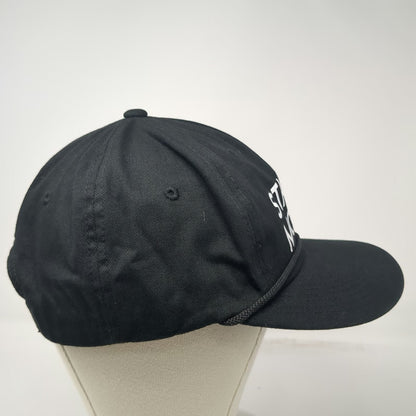 Decky 5 Panel Black Hat One Size Stanley McCall Rope Snapback Cotton Structured