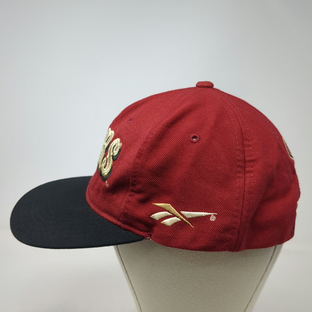 Reebok San Francisco 49ers NFL Snapback Hat Red Black 50th Anniversary Vintage