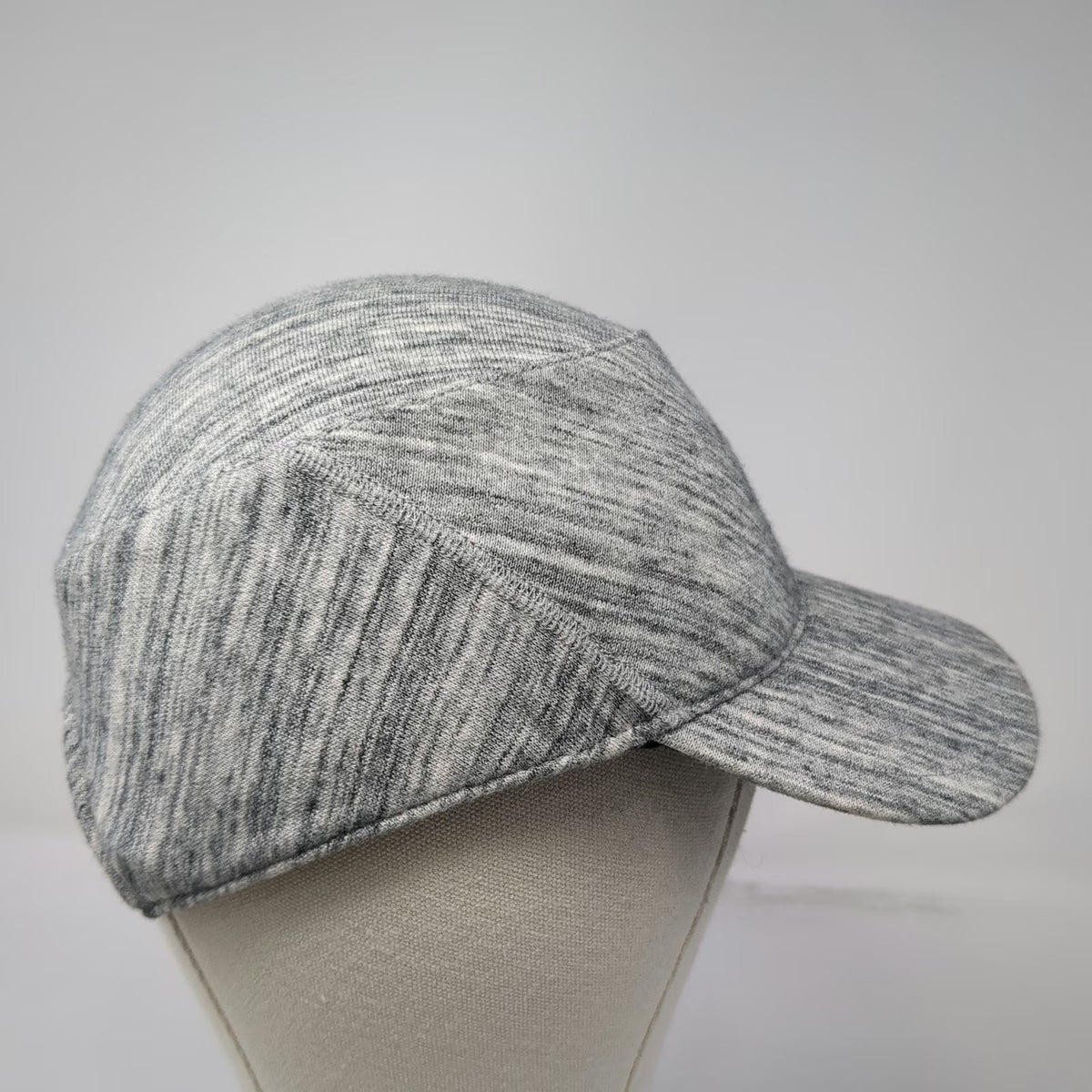 Under Armour Army Cap Gray One Size Heathered Fabric Metal Logo Strapback Hat