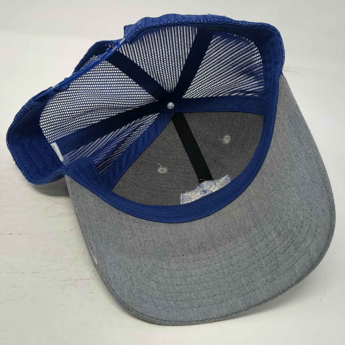 Richardson 112 Trucker Hat Gray Blue One Size Avalanche Science Mesh Snapback