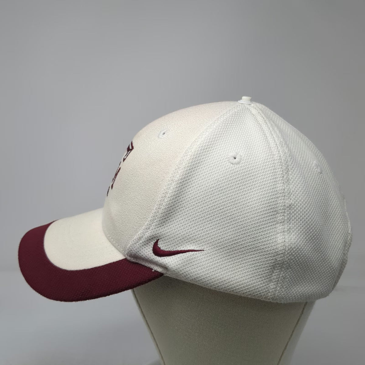 Nike Texas A&M Aggies NCAA Cap White Red One Size Dri-FIT Strapback Mesh Hat ATM