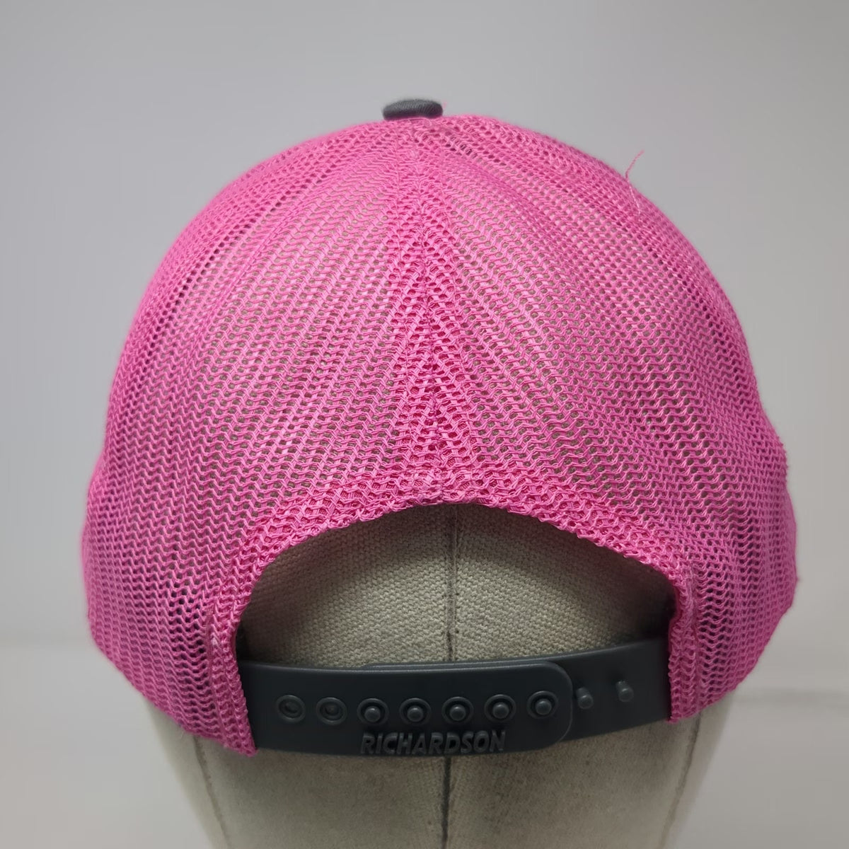 Richardson Trucker Hat Gray Pink One Size Mesh Patch Lime Out Saint John VI