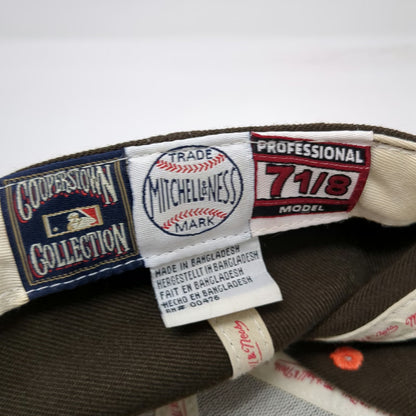 Mitchell & Ness MLB St Louis Cardinals Baseball Cap Brown Orange 7 1/8 Wool Hat