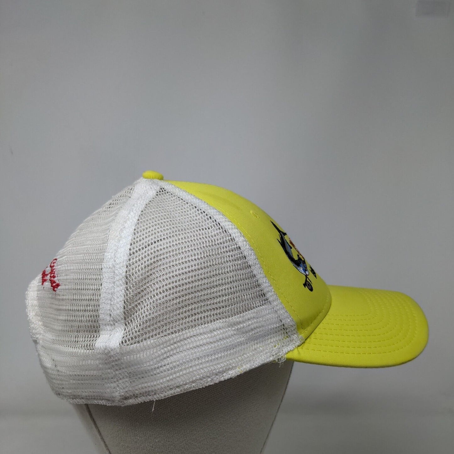 World Wide Sportsman Fish Snapback Mesh Back Trucker Hat Yellow One Size