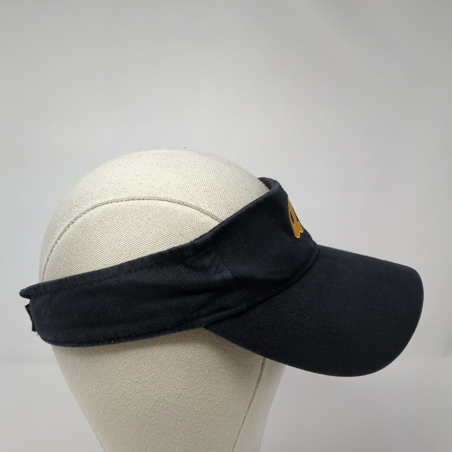 Qdoba Strapback Sun Visor Hat Black One Size Adjustable Embroidered