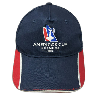 America's Cup 2017 Bermuda 5 Panel Blue One Size Hat XL Catlin Sponsor Sailing