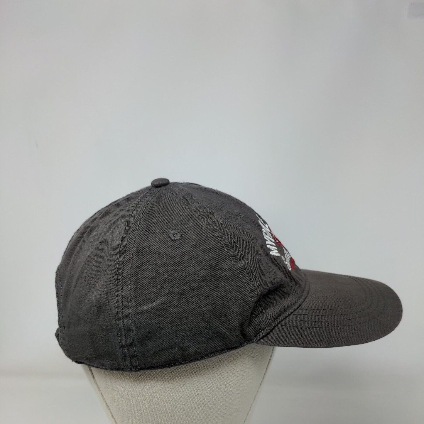 Myrtle Beach South Carolina Slideback Hat Gray One Size Embroidered