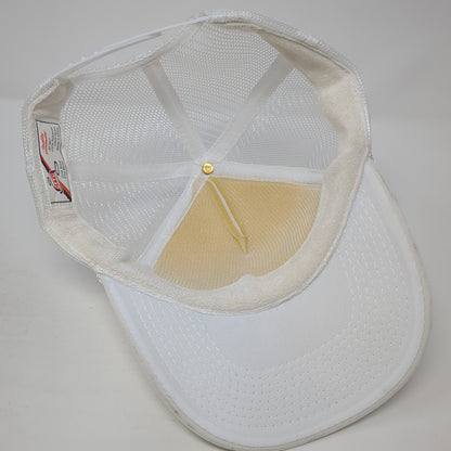 Hick Chick Snapback Rope Trucker Hat White One Size Mesh Back Otto