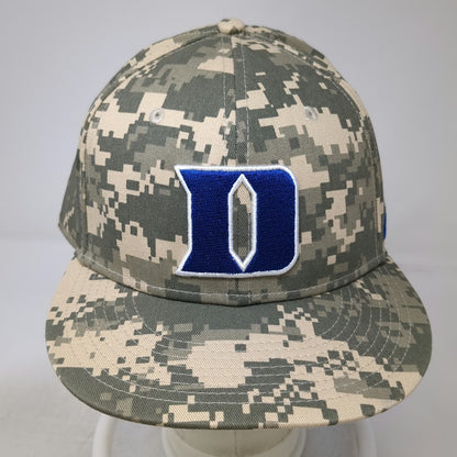 Nike Baseball Cap Beige 7 5/8 Duke Blue Devils Digital Camo Fitted NCAA Hat