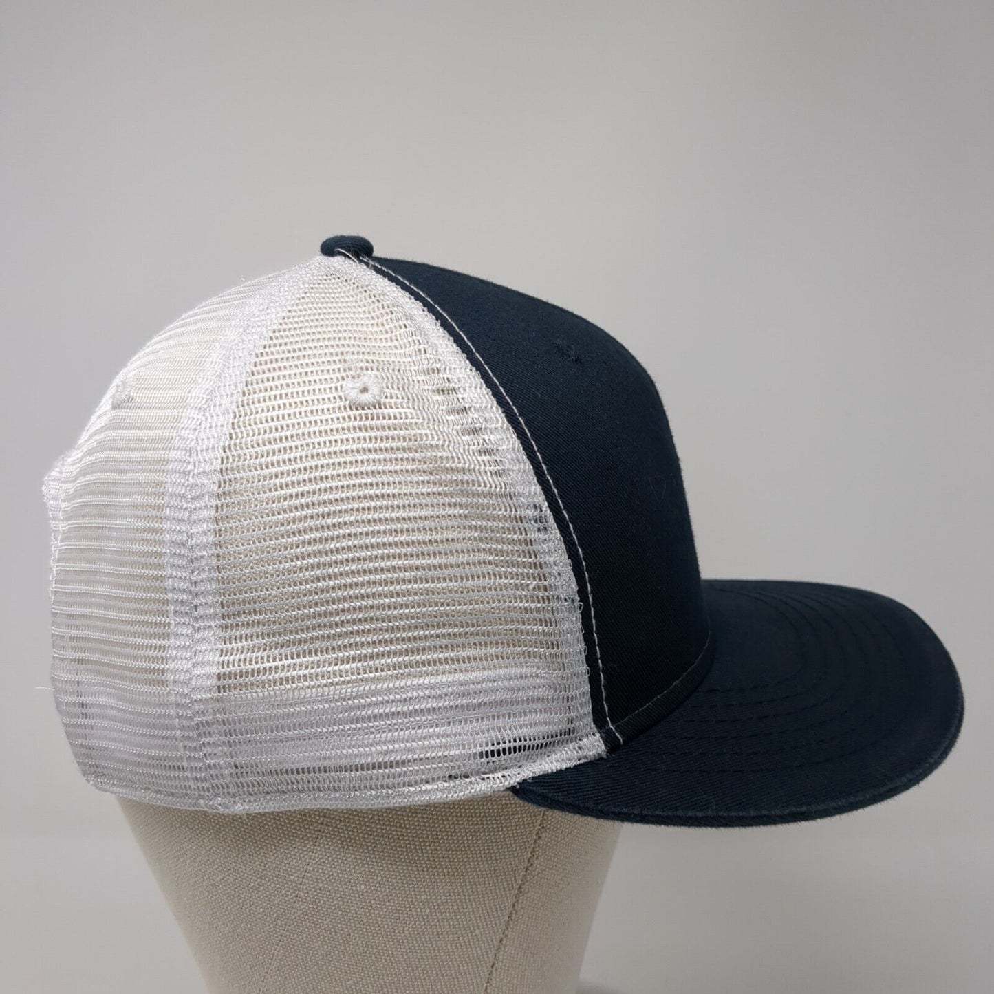 FNW Snapback Mesh Back Trucker Hat Blue OSFA Adjustable Embroidered