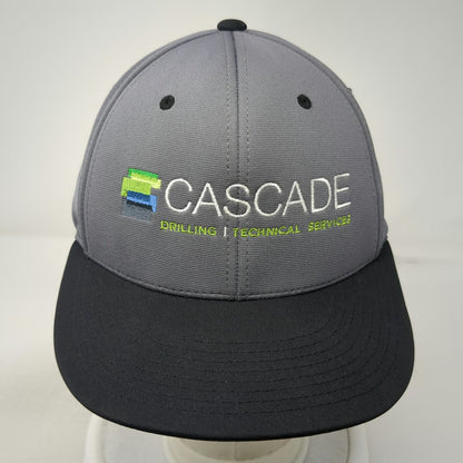 Richardson Baseball Cap Gray XL Black Flexfit Cascade Drilling Technical Hat