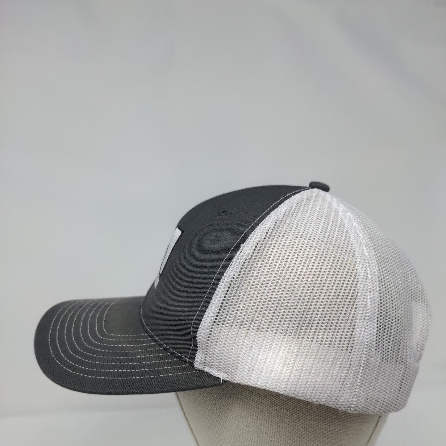 McGregor Snapback Mesh Back Trucker Hat Gray One Size Richardson