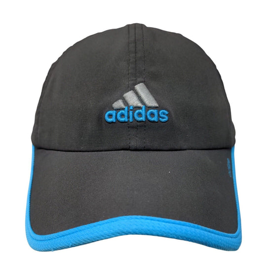 Adidas Adize Men's 5 Panel Strapback Hat Black Blue Size OSFA Embroidered Logo