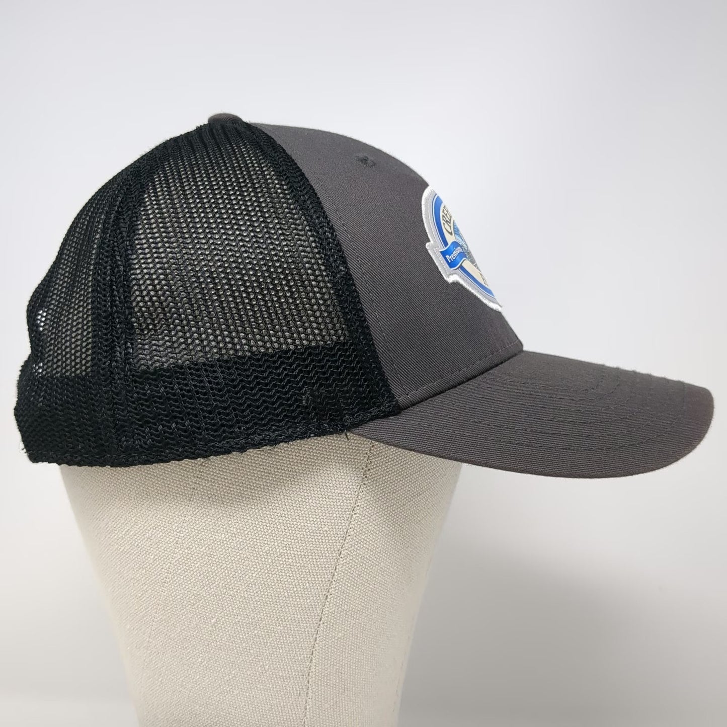 Otto Trucker Hat Gray One Size Creekstone Farms Beef Barn Patch Snapback Mesh
