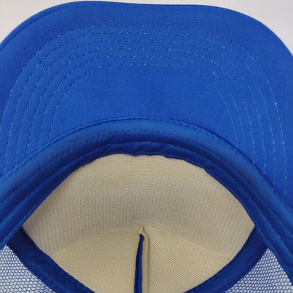 Nicolette G. Maw Snapback Trucker Hat Blue OSFA Adjustable Mesh Back Art by NGM