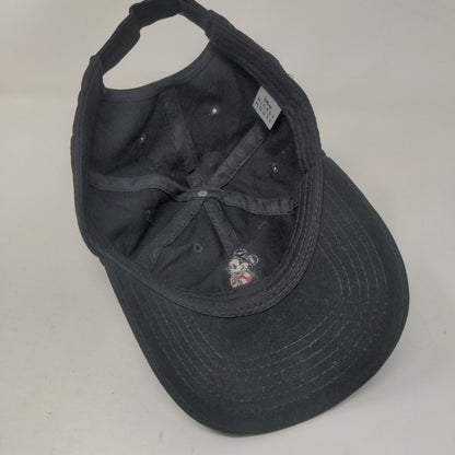 Mickey Mouse Slideback Hat Black One Size Embroidered Adjustable Disney