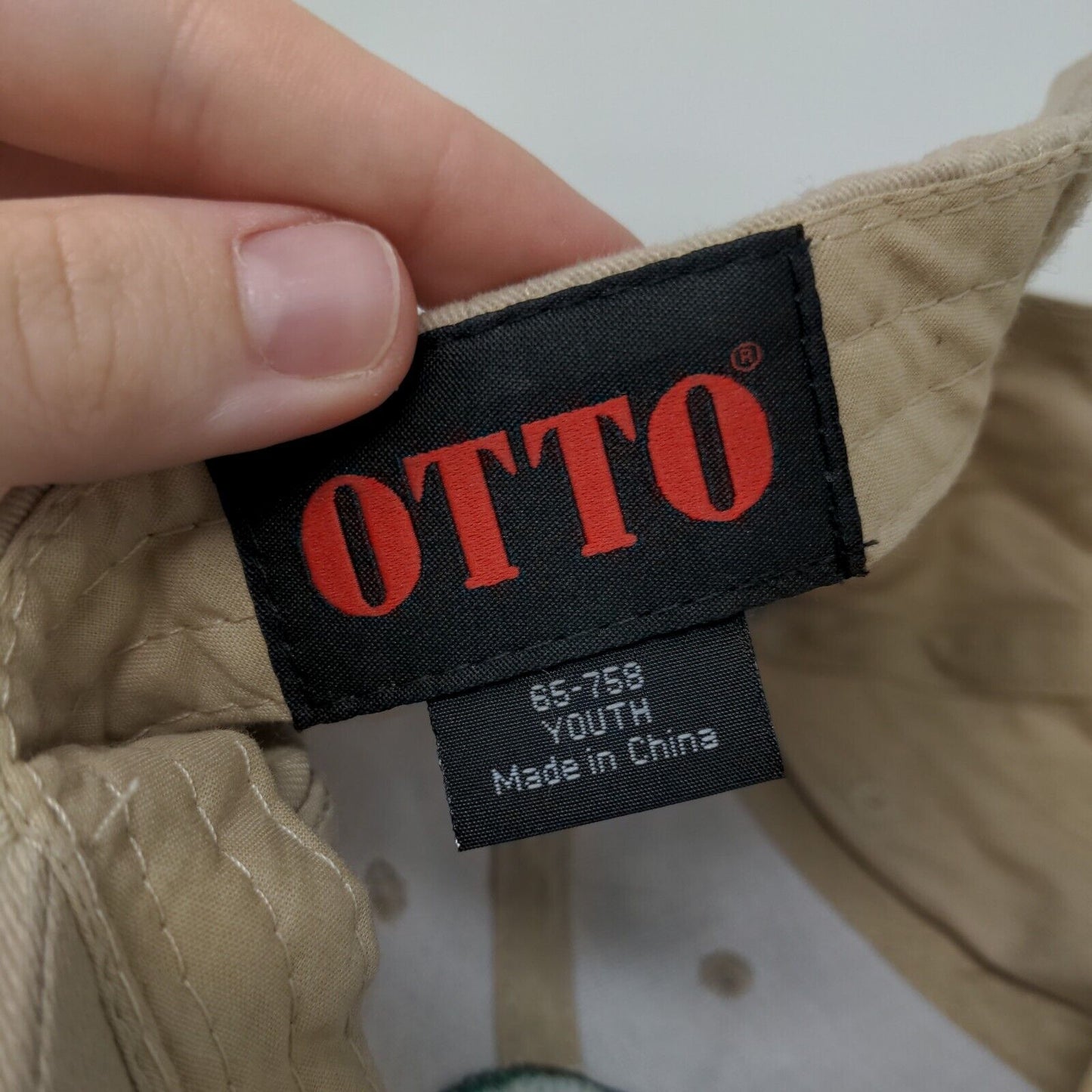 Modern Trailer Sales Boys Strapback Hat Cap Tan Otto Adjustable Embroidered Logo
