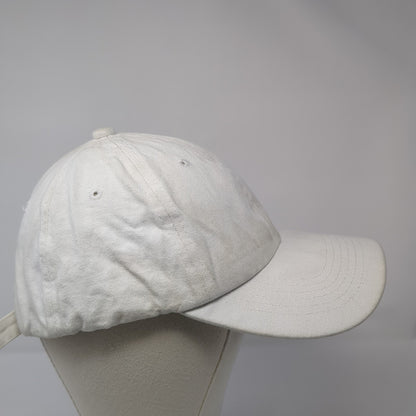 Unbranded Slideback Hat White Solid One Size Adjustable Blank Outdoor