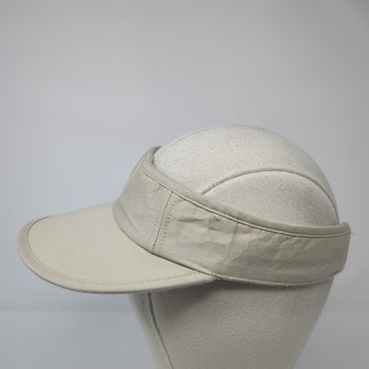 Preston & York Sun Visor Hat Beige One Size Adjustable Strap Lightweight Blank